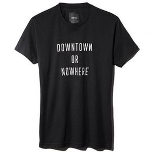 Knowlita Downtown or Nowhere NYC Blavk T-shirt Size Small Ships Same Day